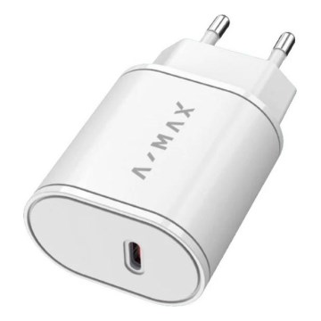 Aligator AX0001V - Brzi punjač A-MAX Power Delivery 20W USB-C bijeli