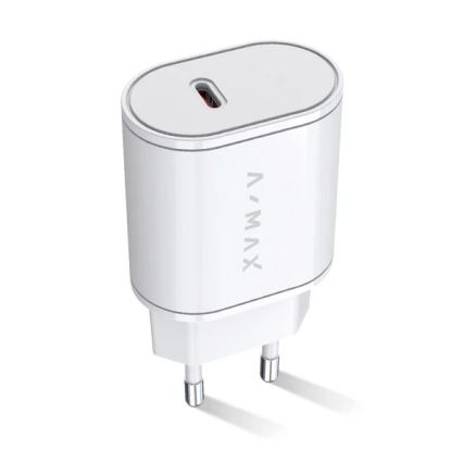 Aligator AX0001V - Brzi punjač A-MAX Power Delivery 20W USB-C bijeli