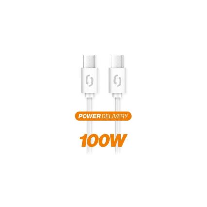 Aligator DATKP47 - USB-C na USB-C kabel, 100 W USB Power Delivery, 1,5 m, bijela