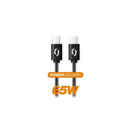 Aligator DATKP48 - USB kabel USB-C na USB-C, 65 W Power Delivery, 1,5 m, crna