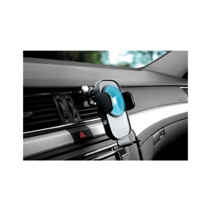 Aligator HAK2 - Automatski držač telefona za auto s Qi bežičnim punjenjem 15 W crna