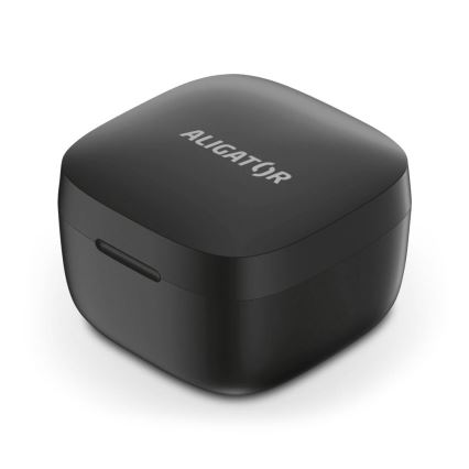 Aligator TWS05 - Bežične slušalice Pods LITE 200 mAh + 2x 30 mAh crne