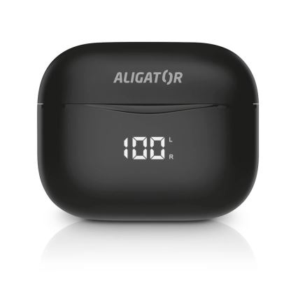 Aligator TWS06 - Bežične slušalice Pods PRO 3 200 mAh + 2x 30 mAh IP30 crne