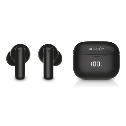 Aligator TWS06 - Bežične slušalice Pods PRO 3 200 mAh + 2x 30 mAh IP30 crne