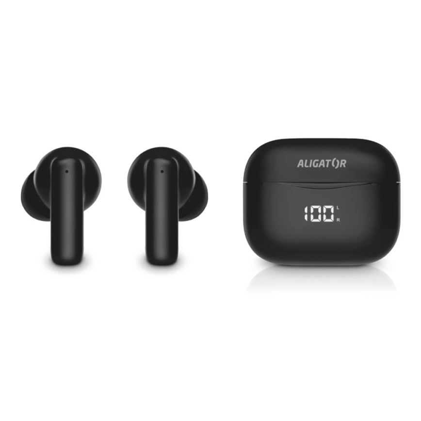 Aligator TWS06 - Bežične slušalice Pods PRO 3 200 mAh + 2x 30 mAh IP30 crne