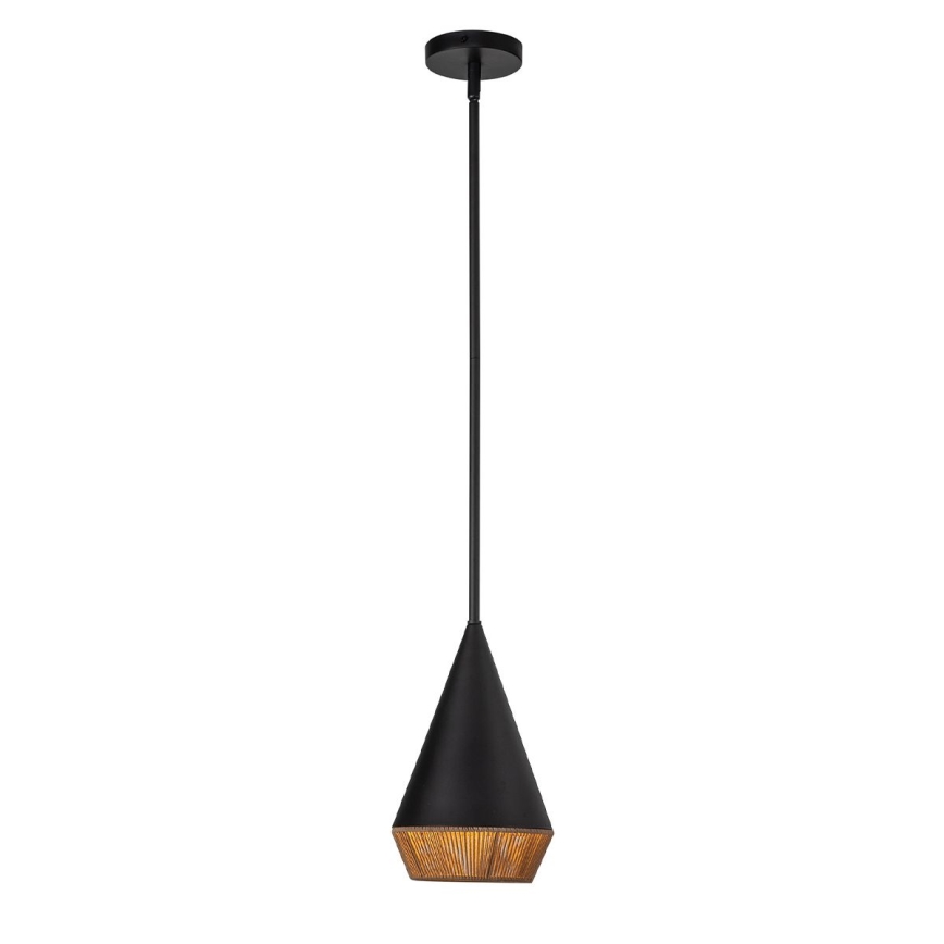 Alora Mood - Luster na štapu DAPHNE 1xE27/60W/230V Ø 18,1 cm crna/smeđa