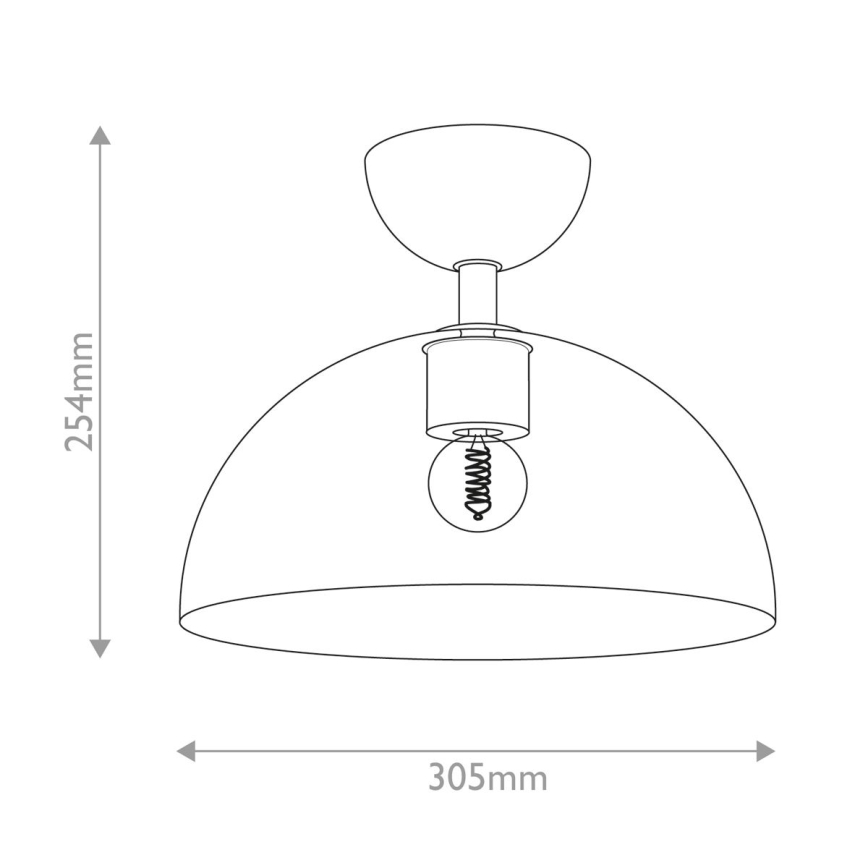 Alora Mood - Stropna svjetiljka JUDE 1xE27/60W/230V pr. 30,5 cm mesing