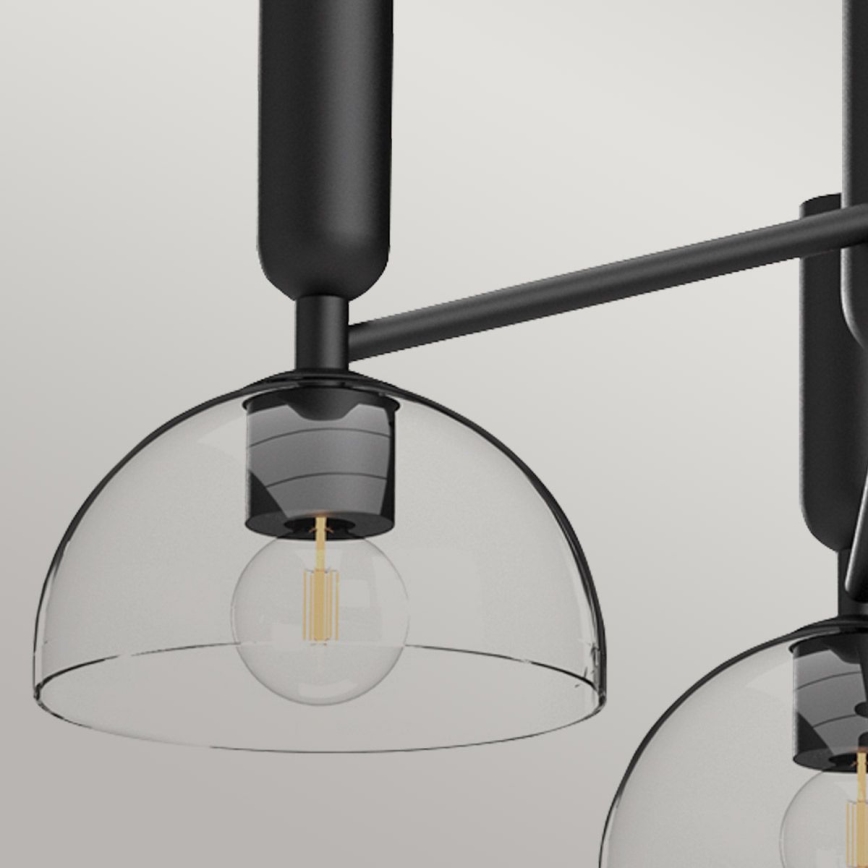 Alora Mood - Luster na štapu JUDE 3xE27/60W/230V crna