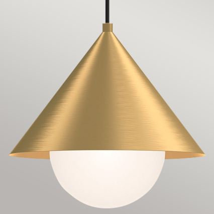 Alora Mood - Luster na sajli REMYCK 1xE27/60W/230V Ø 34,3 cm zlatni