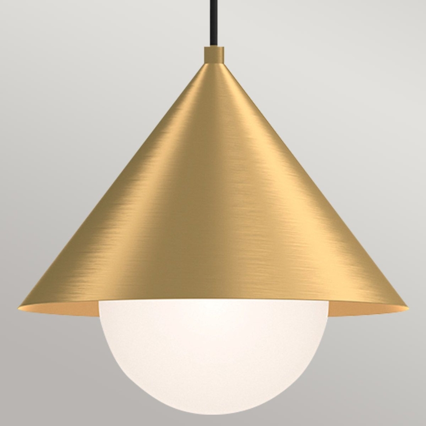 Alora Mood - Luster na sajli REMYCK 1xE27/60W/230V Ø 34,3 cm zlatni