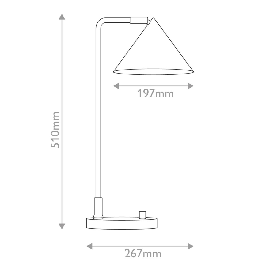 Alora Mood - Stolna lampa REMYCK 1xE27/60W/230V crna