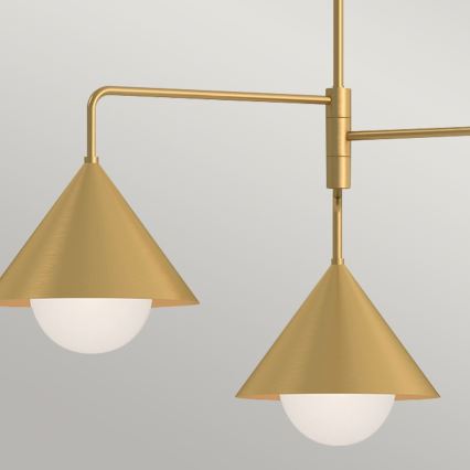 Alora Mood - Luster na šipci REMYCK 3xE27/60W/230V zlatna