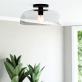 Alora Mood ALM-SYLVIA-SF-BK-CL - Stropna svjetiljka SYLVIA 1xE27/60W/230V crna