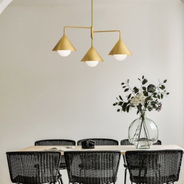 Alora Mood - Luster na šipci REMYCK 3xE27/60W/230V zlatna