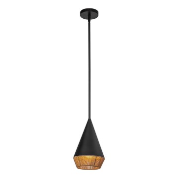 Alora Mood - Luster na štapu DAPHNE 1xE27/60W/230V Ø 18,1 cm crna/smeđa