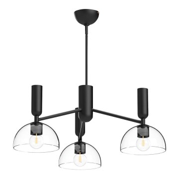 Alora Mood - Luster na štapu JUDE 3xE27/60W/230V crna