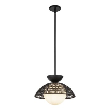 Alora Mood - Luster na štapu PERTH 1xE27/60W/230V Ø 37,5 cm crna