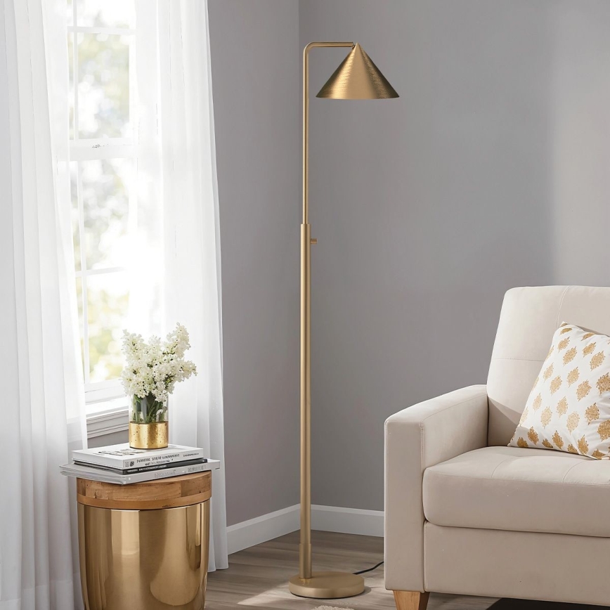 Alora Mood - Podna lampa REMYCK 1xE27/60W/230V zlatna