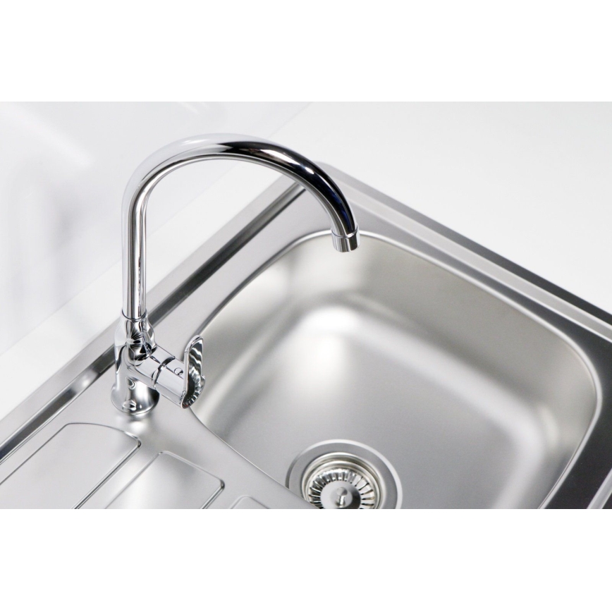 ALVEUS 1098938 - Kuhinjska sudopera ZOOM 79x50 cm satinirana, za ugradnju odozgo
