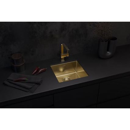 ALVEUS 1103319 - Kuhinjska sudopera QUADRIX 45x45 cm monarch zlatna