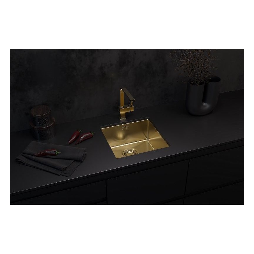 ALVEUS 1103319 - Kuhinjska sudopera QUADRIX 45x45 cm monarch zlatna