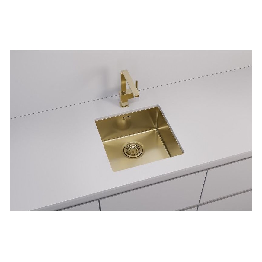 ALVEUS 1103319 - Kuhinjska sudopera QUADRIX 45x45 cm monarch zlatna