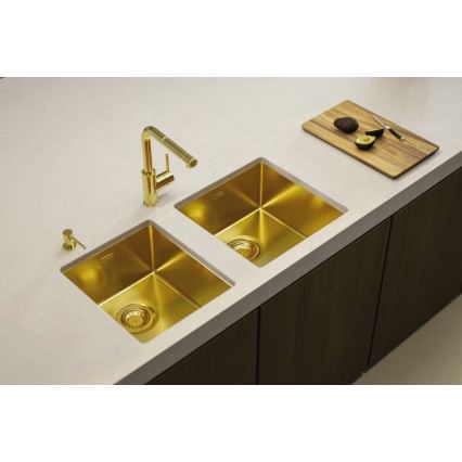 ALVEUS 1103319 - Kuhinjska sudopera QUADRIX 45x45 cm monarch zlatna