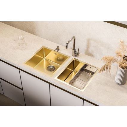 ALVEUS 1103319 - Kuhinjska sudopera QUADRIX 45x45 cm monarch zlatna