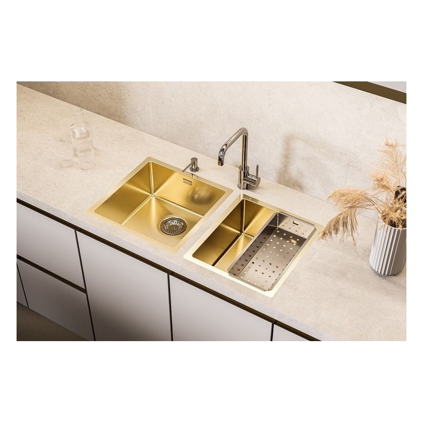 ALVEUS 1103319 - Kuhinjska sudopera QUADRIX 45x45 cm monarch zlatna