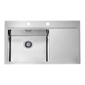ALVEUS 1103652 - Kuhinjska sudopera PURE 86x52,5 cm satin, lijeva