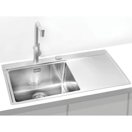 ALVEUS 1103652 - Kuhinjska sudopera PURE 86x52,5 cm satin, lijeva