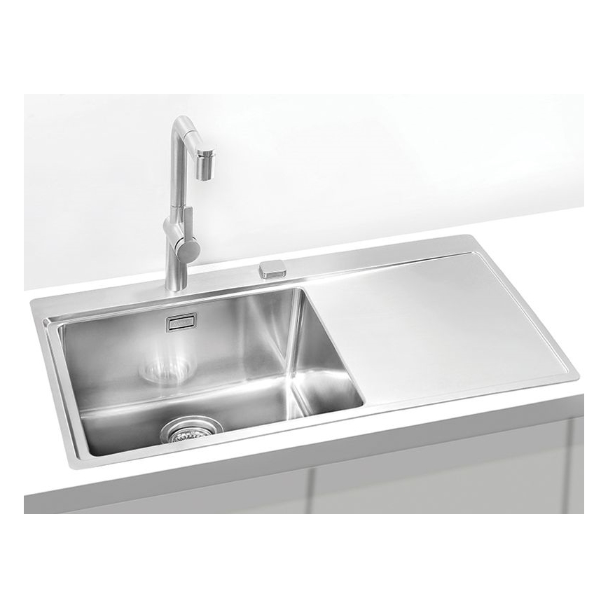ALVEUS 1103652 - Kuhinjski sudoper PURE 86x52,5 cm saten, lijeva