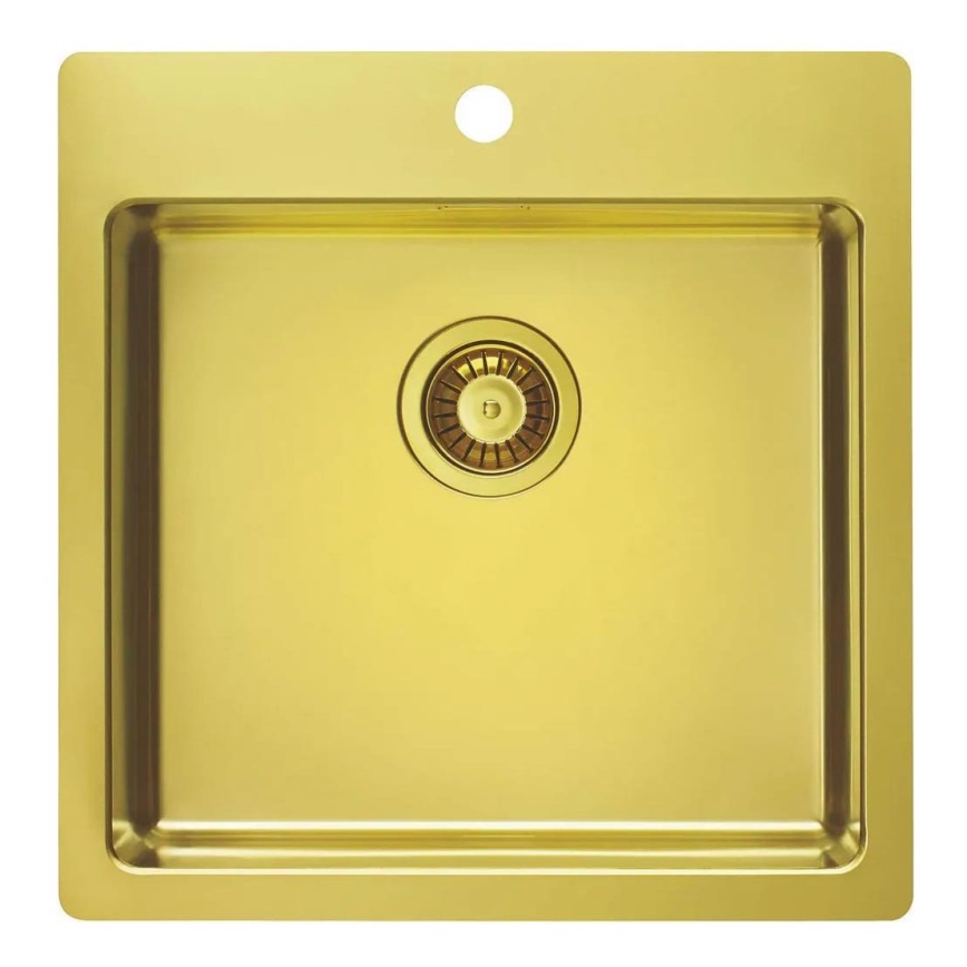 ALVEUS 1106867 - Kuhinjski sudoper PURE 52,5x51,5 cm monarch zlatna