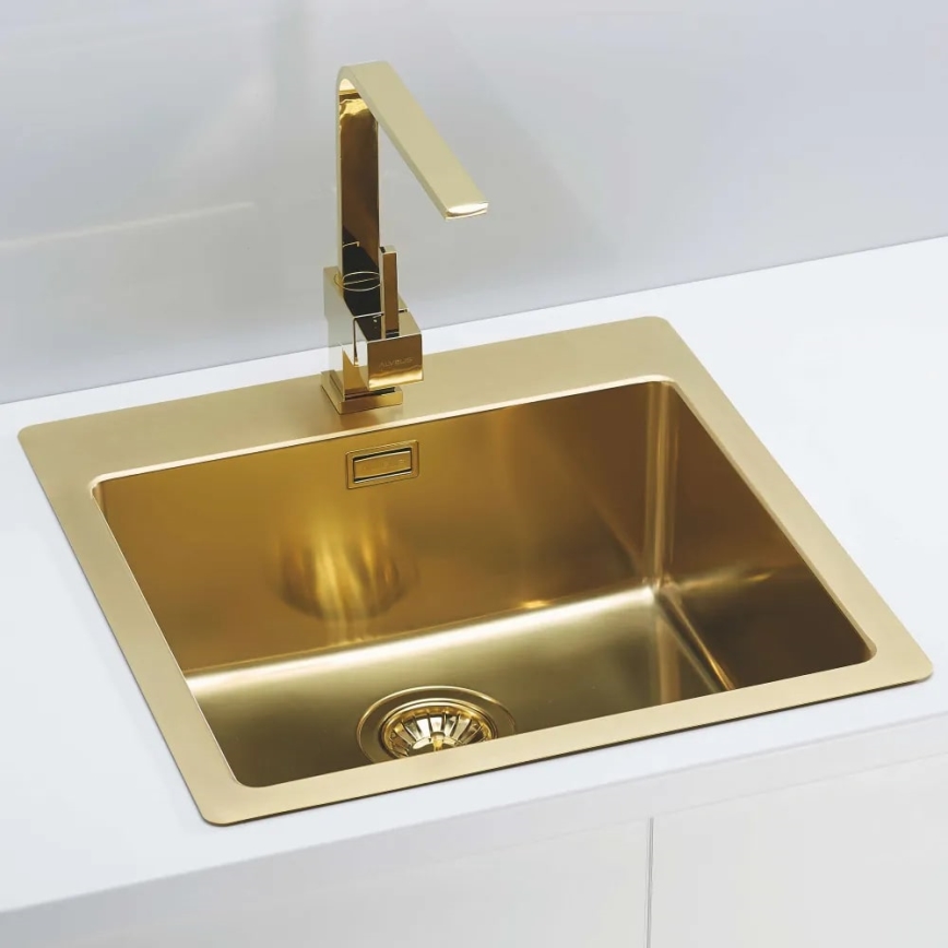 ALVEUS 1106867 - Kuhinjski sudoper PURE 52,5x51,5 cm monarch zlatna