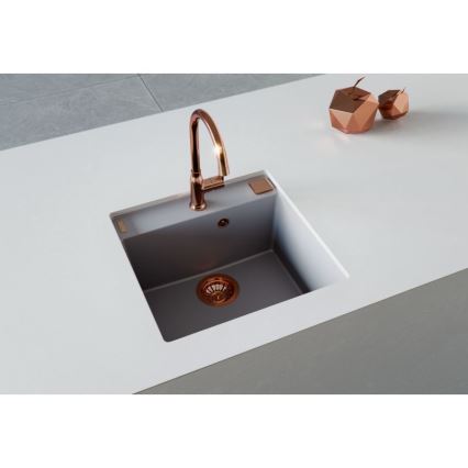 ALVEUS 1128395 - Kuhinjski sudoper FORMIC 52x51 cm granit/bijela