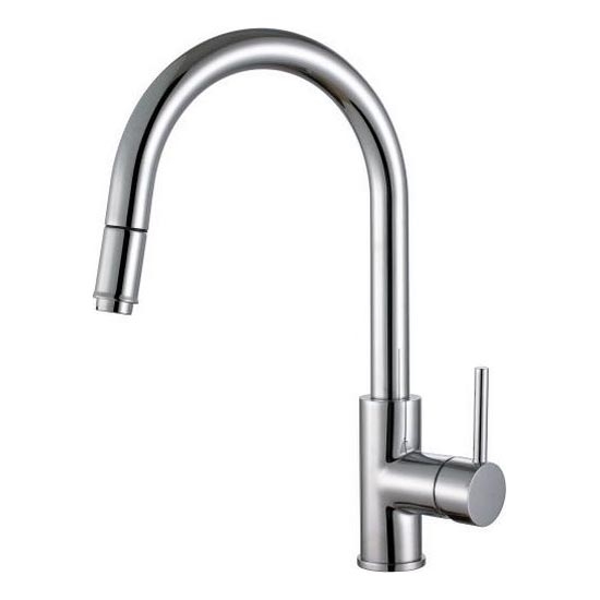 ALVEUS 1129021 - Kuhinjska miješalica s izvlačivom slavinom DELOS 38 cm sjajni krom