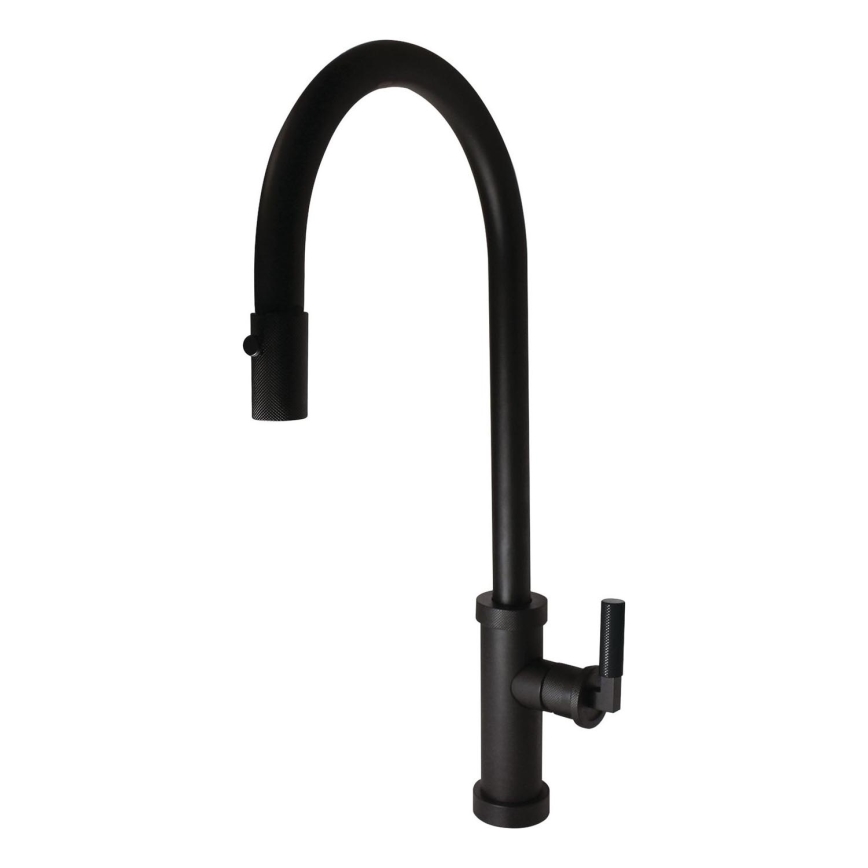 ALVEUS 1132179 - Kuhinjska slavina s raspršivačem na izvlačenje NERINA 46,8 cm crna