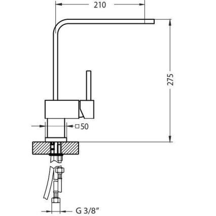 ALVEUS 1134830 - Slavina za sudoper LAGUNA 28,6 cm monarh bakar