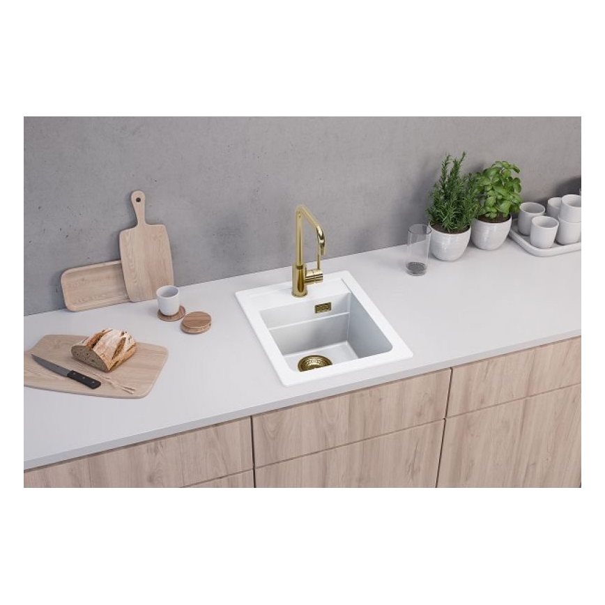 ALVEUS 1139079 - Kuhinjski sudoper ATROX 50x40 cm granit/bijela
