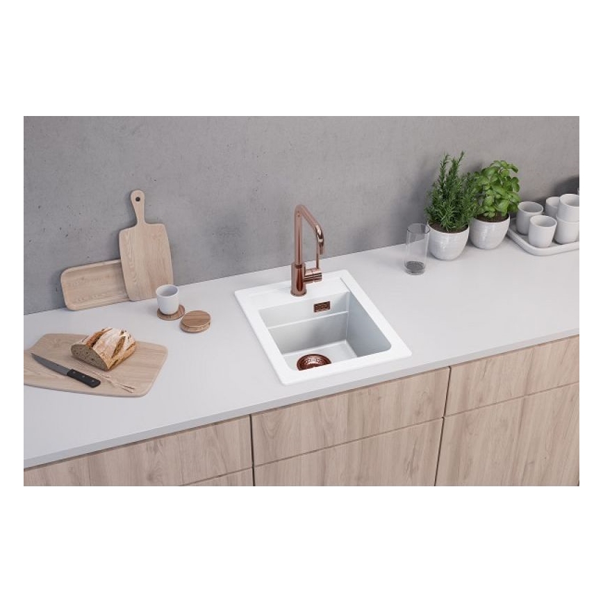ALVEUS 1139079 - Kuhinjski sudoper ATROX 50x40 cm granit/bijela
