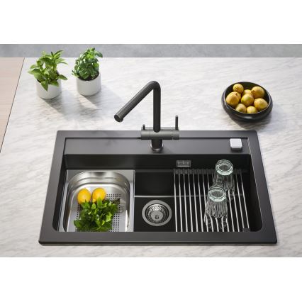 ALVEUS 1139808 - Slavina za sudoper AGUILA 33,3 cm granit/crna