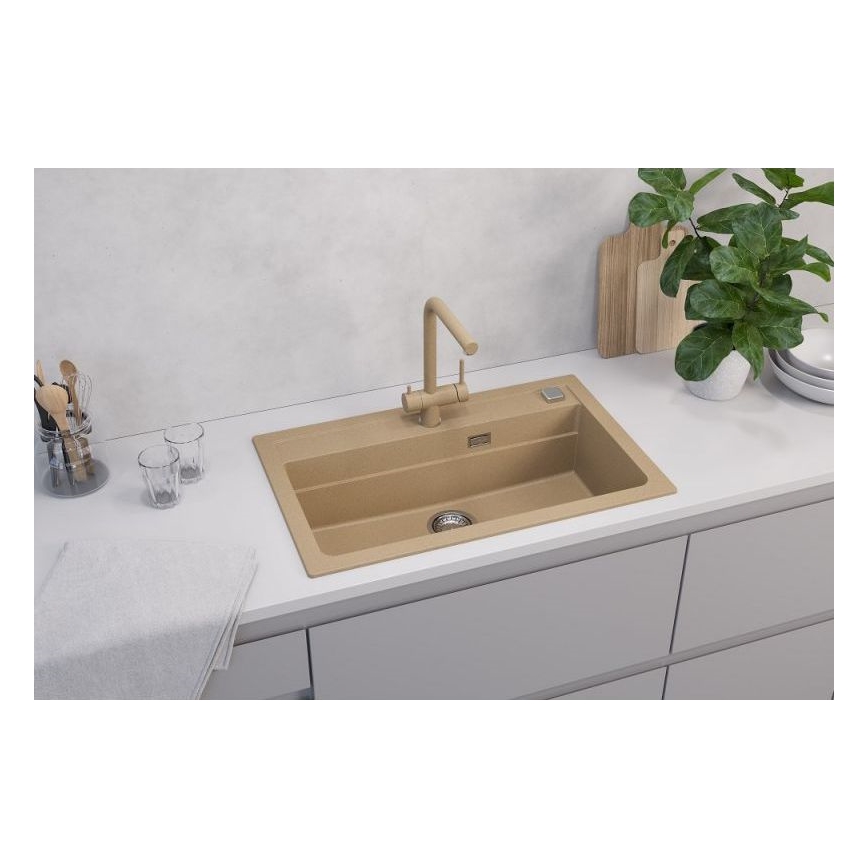 ALVEUS 1140445 - Kuhinjska sudopera ATROX 79x50 cm granit/bežičasta