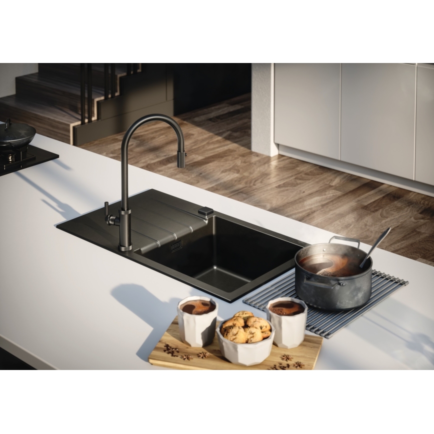 ALVEUS 1148159 - Kuhinjski sudoper CADIT 79x50 cm granit/crna