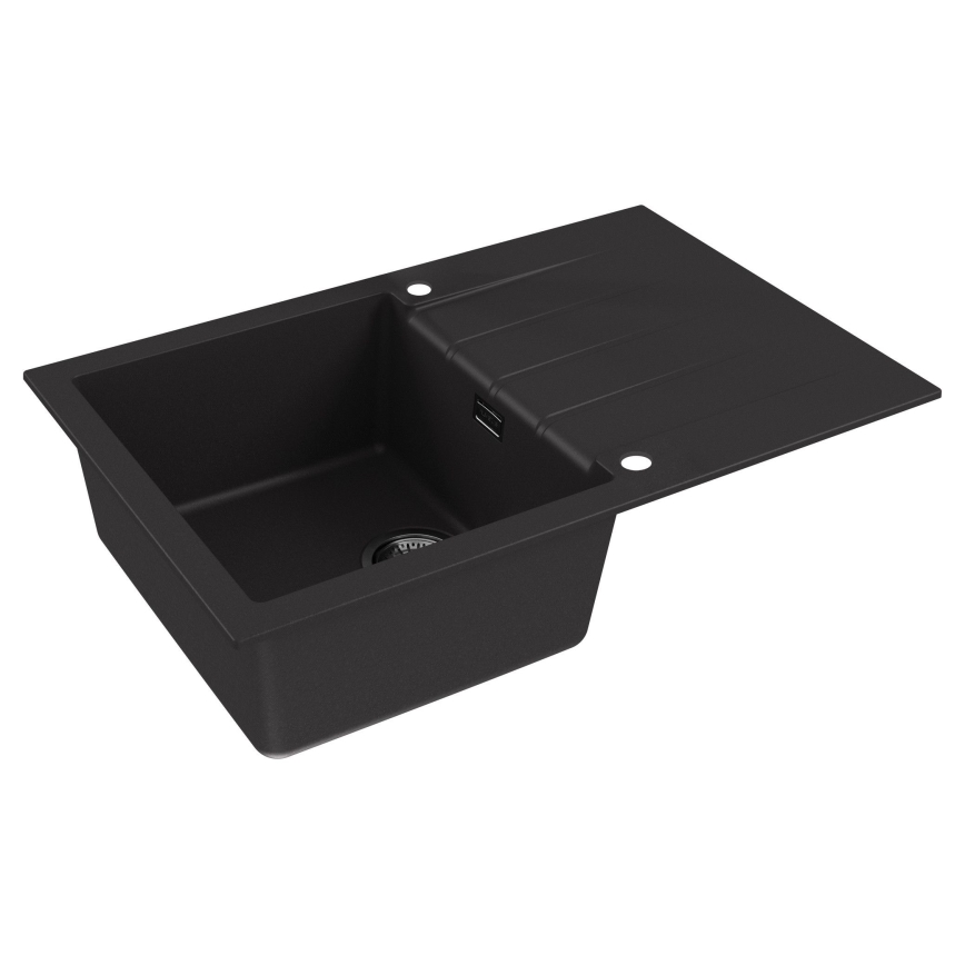 ALVEUS 1148159 - Kuhinjski sudoper CADIT 79x50 cm granit/crna