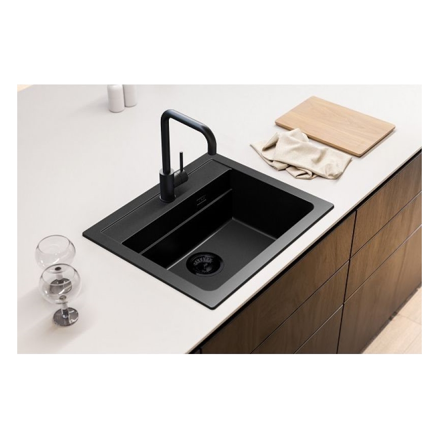ALVEUS 1148162 - Kuhinjski sudoper ATROX 59x50 cm granit/crna