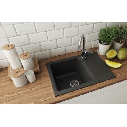 ALVEUS 1149116 - Kuhinjski sudoper GEM 59x50 cm granit/crna