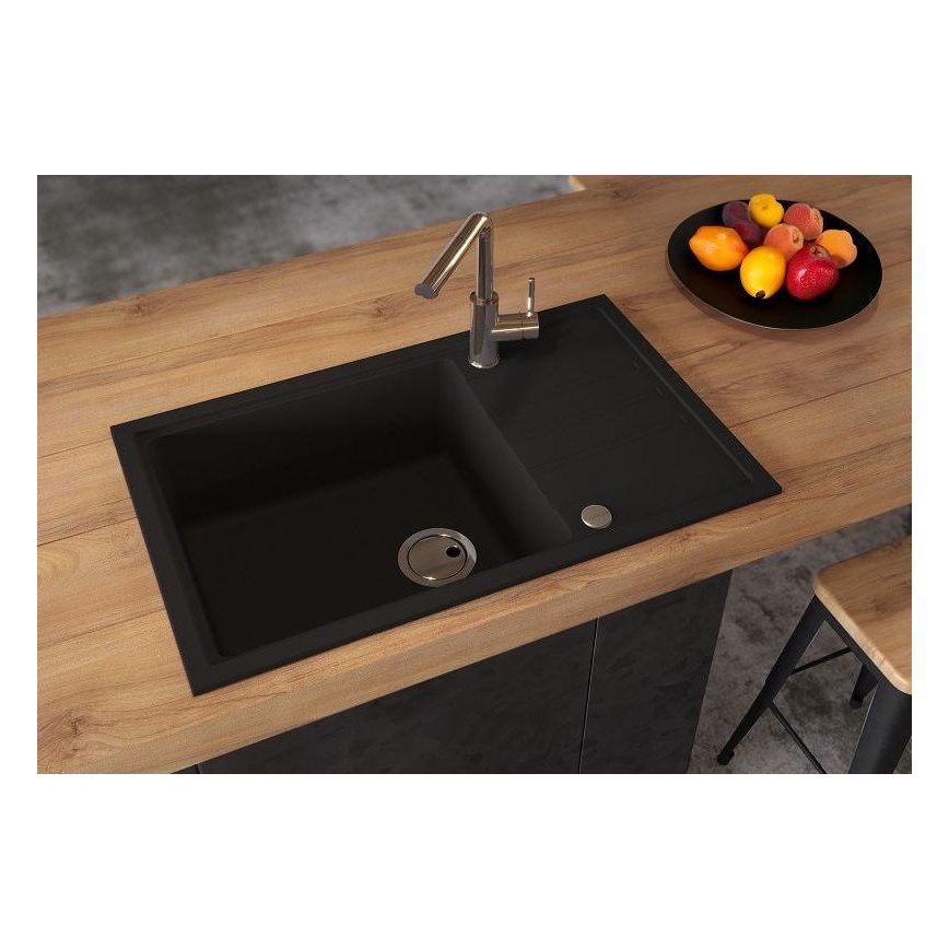 ALVEUS 1149117 - Kuhinjski sudoper INTERMEZZO 78x48 cm granit/crna