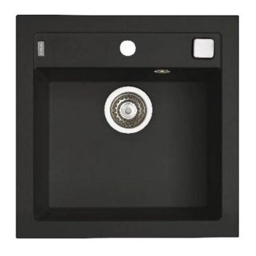 ALVEUS 1149133 - Kuhinjski sudoper FORMIC 52x51 cm granit/crna