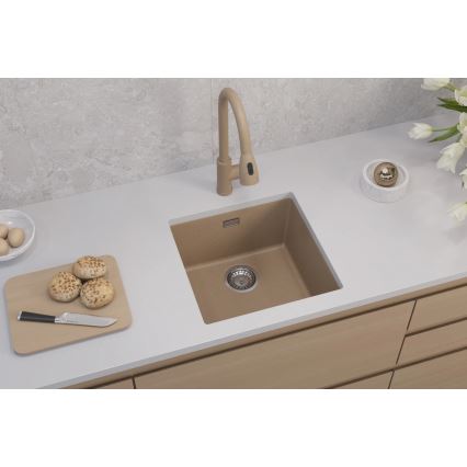 ALVEUS 1150047 - Kuhinjski sudoper OMNI 45x45 cm granit/bež