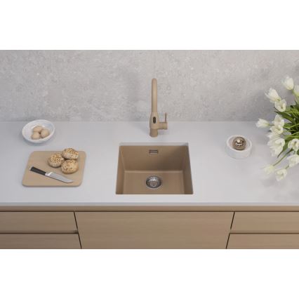 ALVEUS 1150047 - Kuhinjski sudoper OMNI 45x45 cm granit/bež